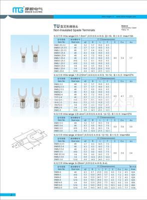 溫州摩根電氣 專業生產叉形裸端頭，品質認證，廠家直銷，外貿出口優勢顯著